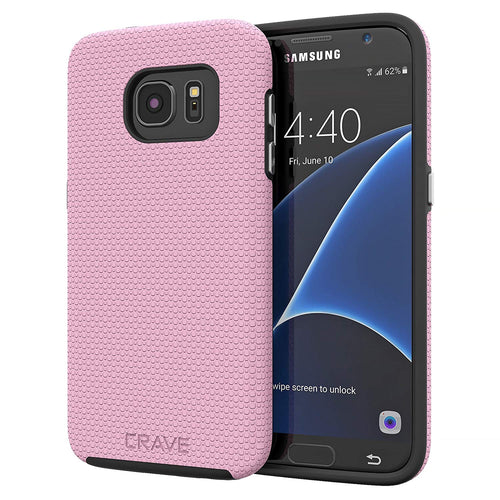 Galaxy S7 Case, Crave Dual Guard Protection Series Case for Samsung Galaxy S7 - Black
